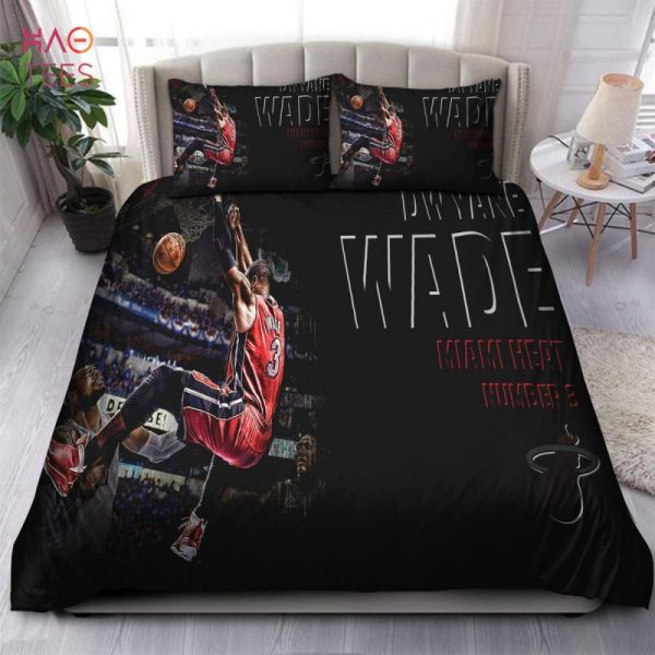 Legend Dwyane Wade Miami Heat NBA Bedding Sets Limited Edition