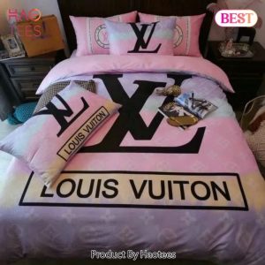 Louis Vuitton Amazing Luxury Brand Bedding Set Bedspread Duvet Cover Set Home Decor