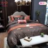 Louis Vuitton Brown Luxury Brand Bedding Set Duvet Cover Home Decor