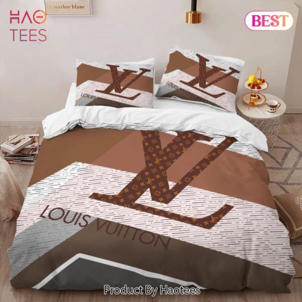 Louis Vuitton Fashion Logo Limited Luxury Brand Bedding Set Duvet Cover Home Decor