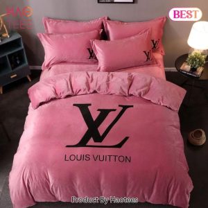 Louis Vuitton Pinky Brand Bedding Set Bedspread Duvet Cover Set Home Decor