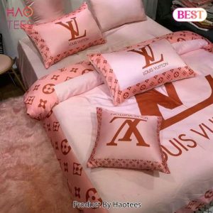 Louis Vuitton Pinky Luxury Brand Bedding Set Bedspread Duvet Cover Set Home Decor