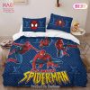 Louis Vuitton Spider Man Blue Logo Luxury Brand High-End Bedding Set LV Home Decor