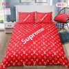 Louis Vuitton Supreme Logo Hot Luxury Brand Bedding Set Bedspread Duvet Cover Set Home Decor