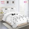 Louis Vuitton White Luxury Brand Limited Fashion Premium Bedding Set Home Decor