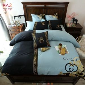 NEW Gucci Luxury Limited Edition Blue Black Bedding Set