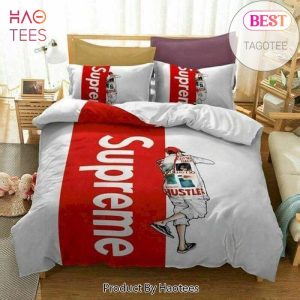 Supreme Hustler Fashion Luxury Brand Bedding Set Home Decor