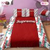 Supreme Red Luxury Brand Premium Bedding Set Home Decor