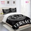 Versace Medusa Black Luxury Brand Bedding Set Bedspread Duvet Cover Set Home Decor