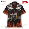 3D Hot Rod Car Racing Tropical Summer Hawaiian Shirt