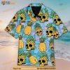 3D Tropical Pineapple Skull Hawaiian Shirt For Women Men