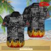 Acdc Rock Music Black Fire Design Hawaiian Shirt