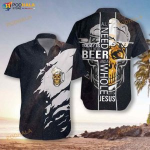 All I Need Today Is A Little Bit Of Beer 3D Funny Hawaiian Shirt