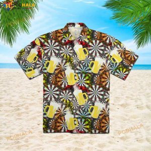 All I Want To Do Is Darts And Beer 3D Funny Hawaiian Shirt