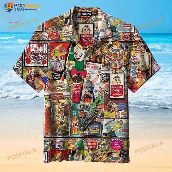 Amazing Soda Pop 3D Funny Hawaiian Shirt