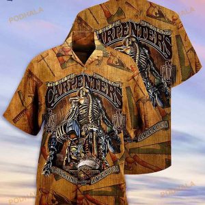 America Carpenter Vintage Love America 3D Funny Hawaiian Shirt