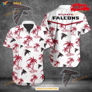 Atlanta Falcons NFL Team Tropical Coconut Hot Summer Button Hawaiian Shirt