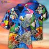 Badminton Style Colorful 3D Funny Hawaiian Shirt