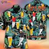 Beer And Jai Alai Tropical Pattern 3D Funny Hawaiian Shirt