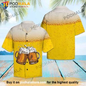 Beer Background Beer Hawaiian Shirt