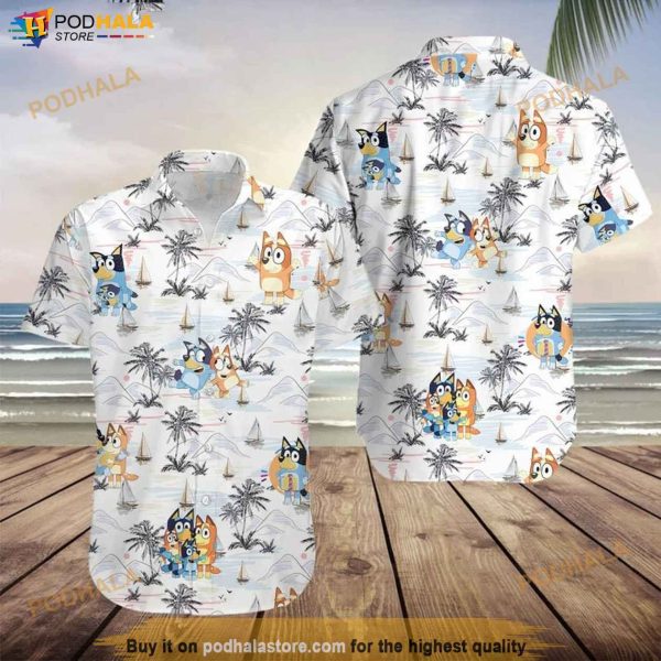 Bluey Beach Hawaii Shirt