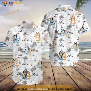 Bluey Beach Hawaii Shirt