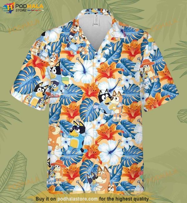 Bluey Cute Aloha Hawaiian Shirt