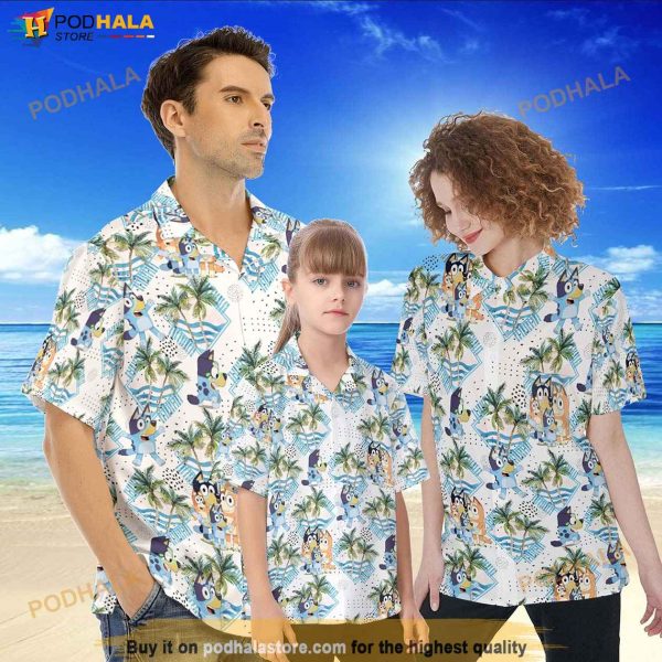 Bluey Family Hawaiian Shirt