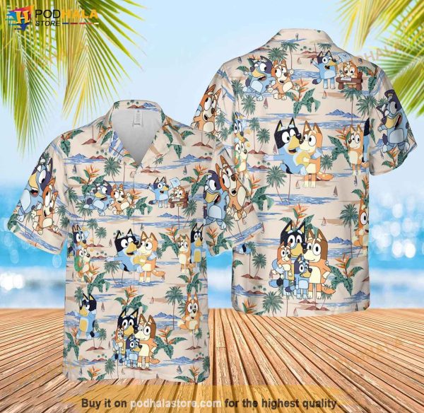 Bluey Friends Hawaiian Shirt