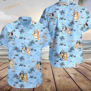 Bluey Hawaiian 3D Shirt