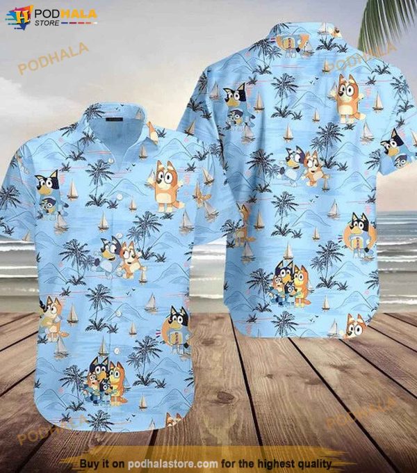 Bluey Hawaiian 3D Shirt