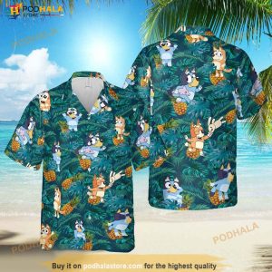 Bluey Hawaiian 3D Shirt