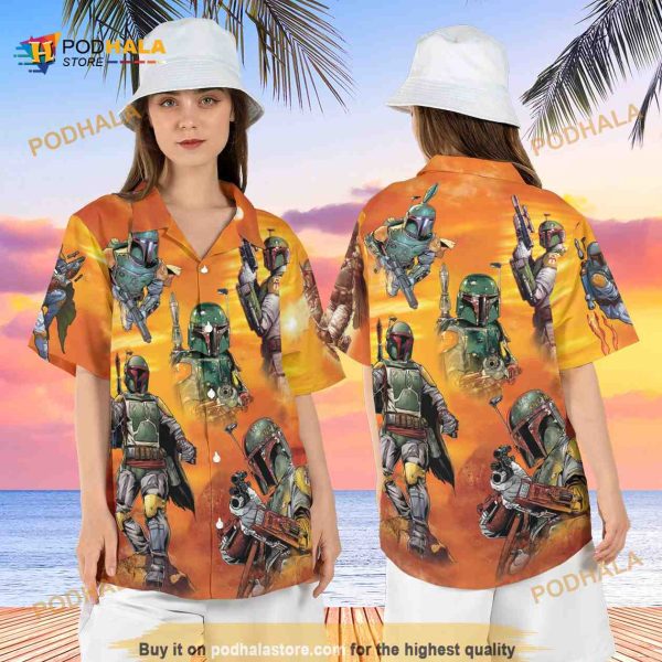 Boba Fett Halloween Hawaiian Shirt