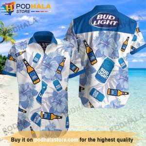 Bud Light Flower Beer Hawaiian Shirt