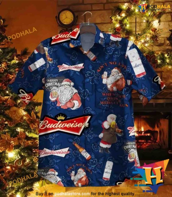 Budweiser Beer & Xmas Cheer Hawaiian Shirt