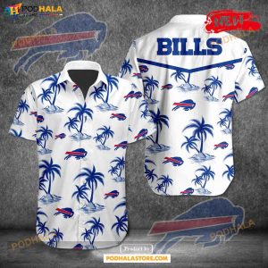 Buffalo Bills NFL Team Tropical Coconut Hot Summer Button Hawaiian Shirt