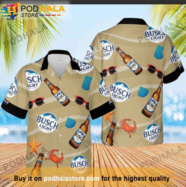 Busch Light Beer Pattern Beer Hawaiian Shirt