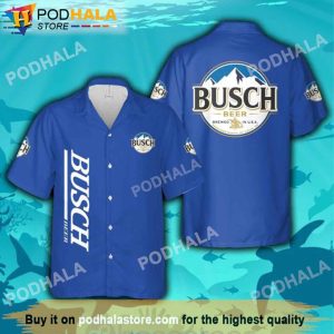 Busch Light Simple Blue Beer Hawaiian Shirt