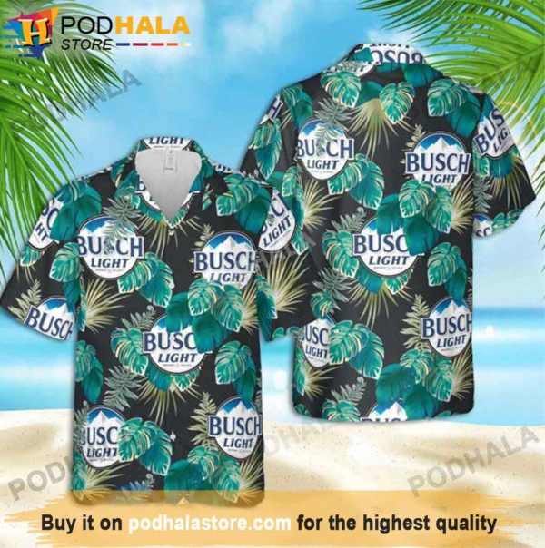 Busch Light Tropical Beer Hawaiian Shirt