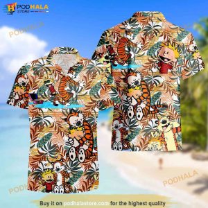 Calvin and Hobbes Hawaiian Shirt Summer