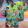 Cat Stay Fluffy Everything Gonna Be Alright 3D Funny Hawaiian Shirt