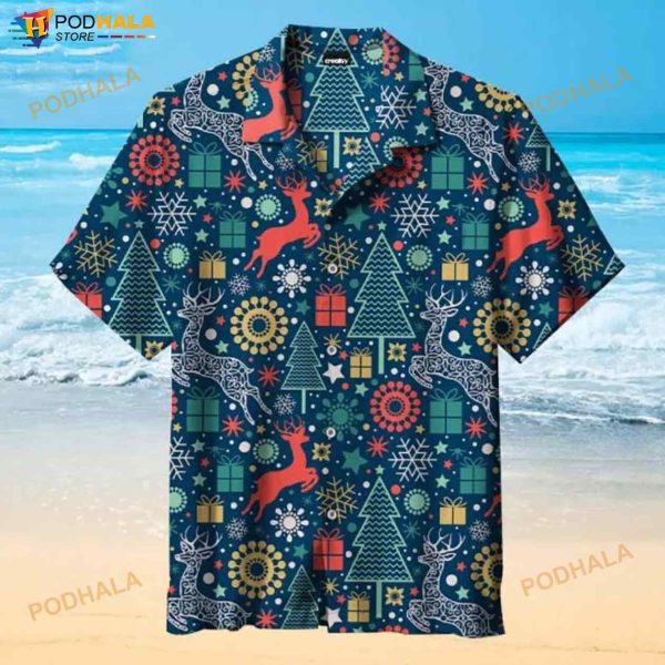 Christmas Pattern 3D Funny Hawaiian Shirt