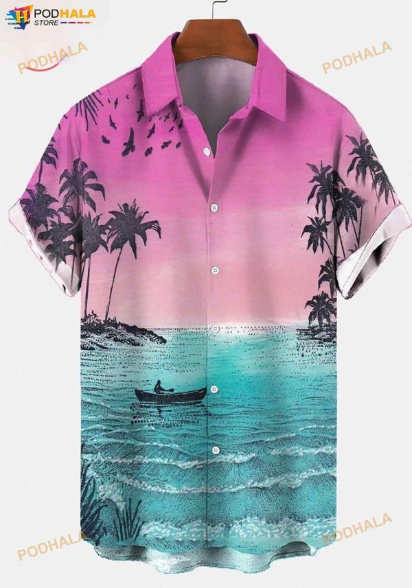 Coconut Tree 3D Funny Hawaiian Shirts