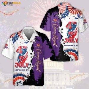 Crown Royal 4th Of July Independence Day 3D Funny Hawaiian Shirt