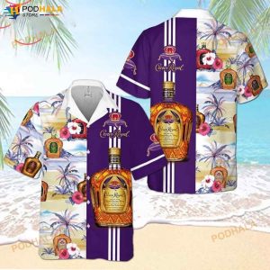 Crown Royal Beach Flower 3D Funny Hawaiian Shirt