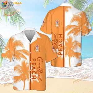 Crown Royal Peach 3D Funny Hawaiian Shirt