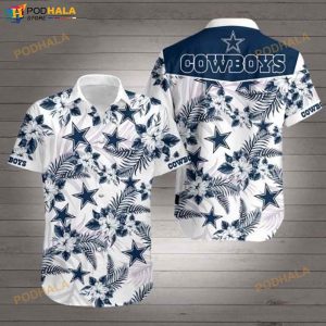 Dallas Cowboys Starflower 3D Funny Hawaiian Shirts