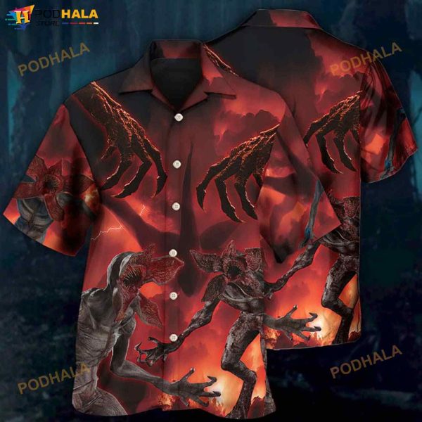 Demogorgon Scary Monster Universe 3D Funny Hawaiian Shirt