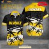 Dewalt Tropical Coconut Tree Yellow Design Hawaiian Shirt