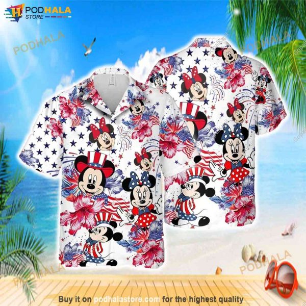 Disney Mickey And Friends American Hawaiian Shirt